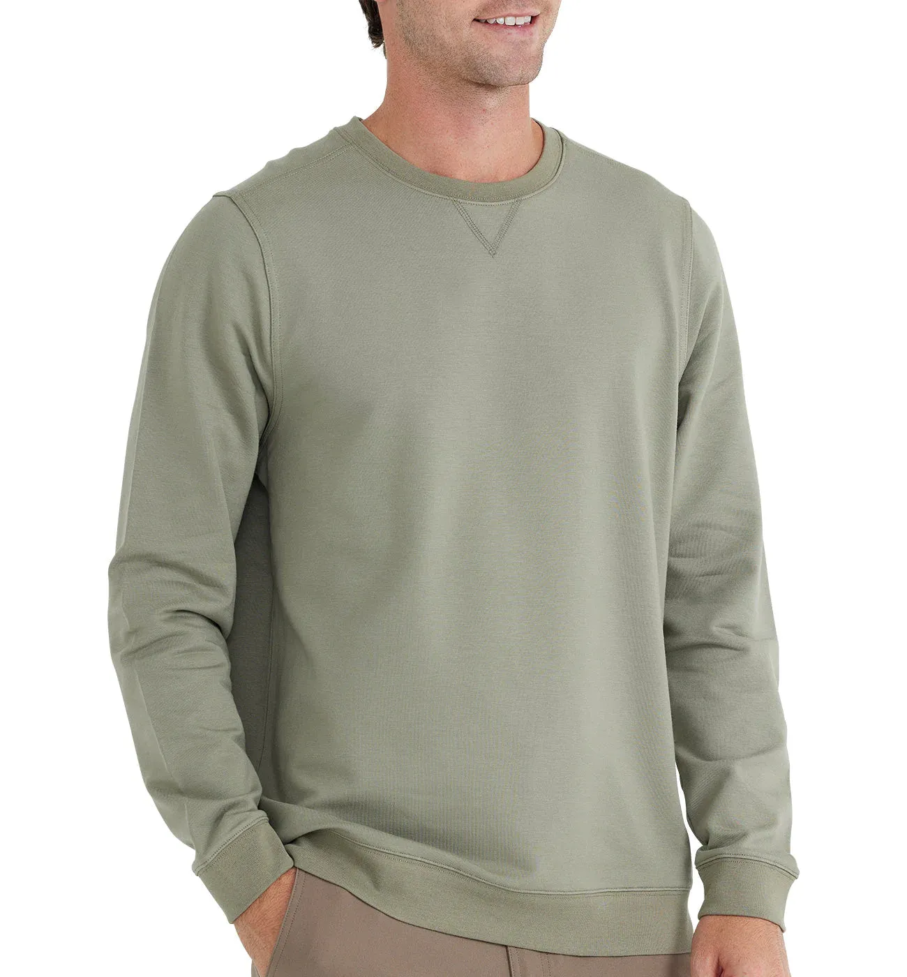 Free Fly Men's Bamboo Heritage Fleece Crew