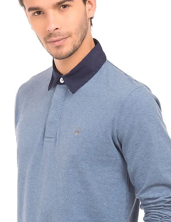 Gant Heathered Cotton Polo Shirt