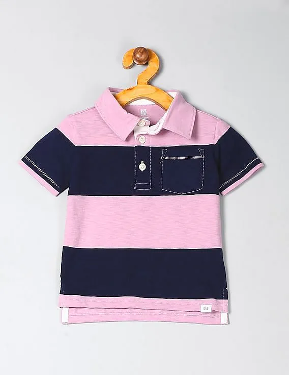 GAP Boys Purple Pocket Polo Shirt