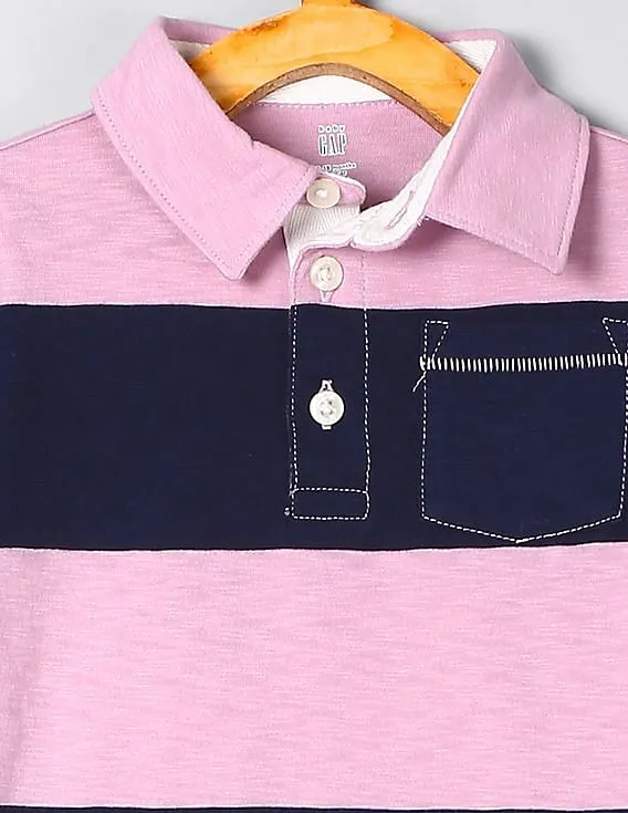 GAP Boys Purple Pocket Polo Shirt