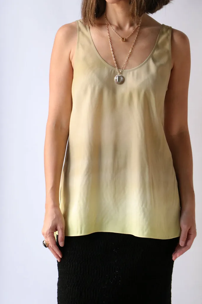 Gauchere Tank in Sand/ Green