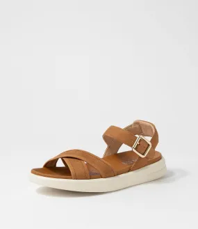 GEOX D Xand 2s B Cognac Nubuck Sandals