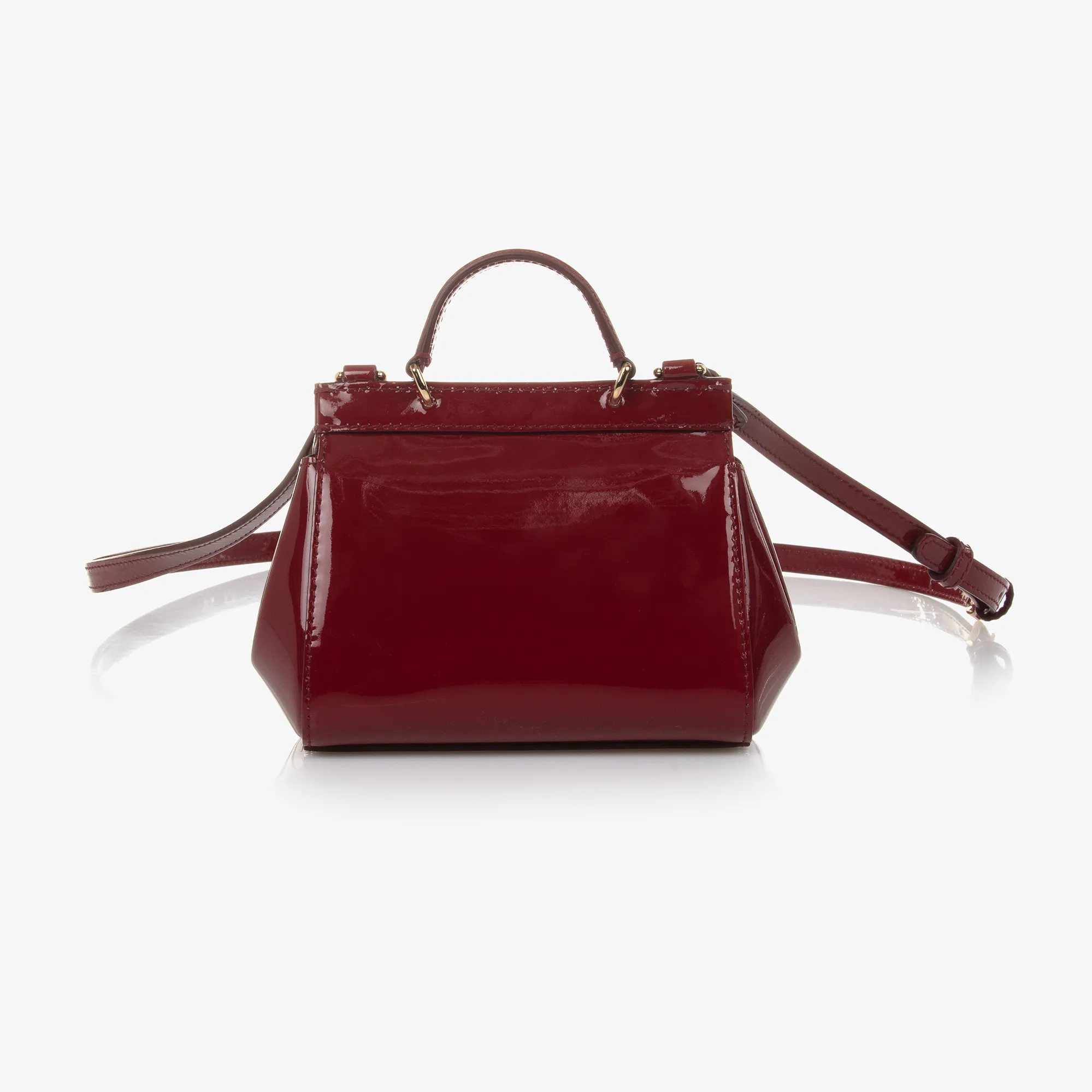 Girls Red Patent Leather Sicily Bag (14cm)