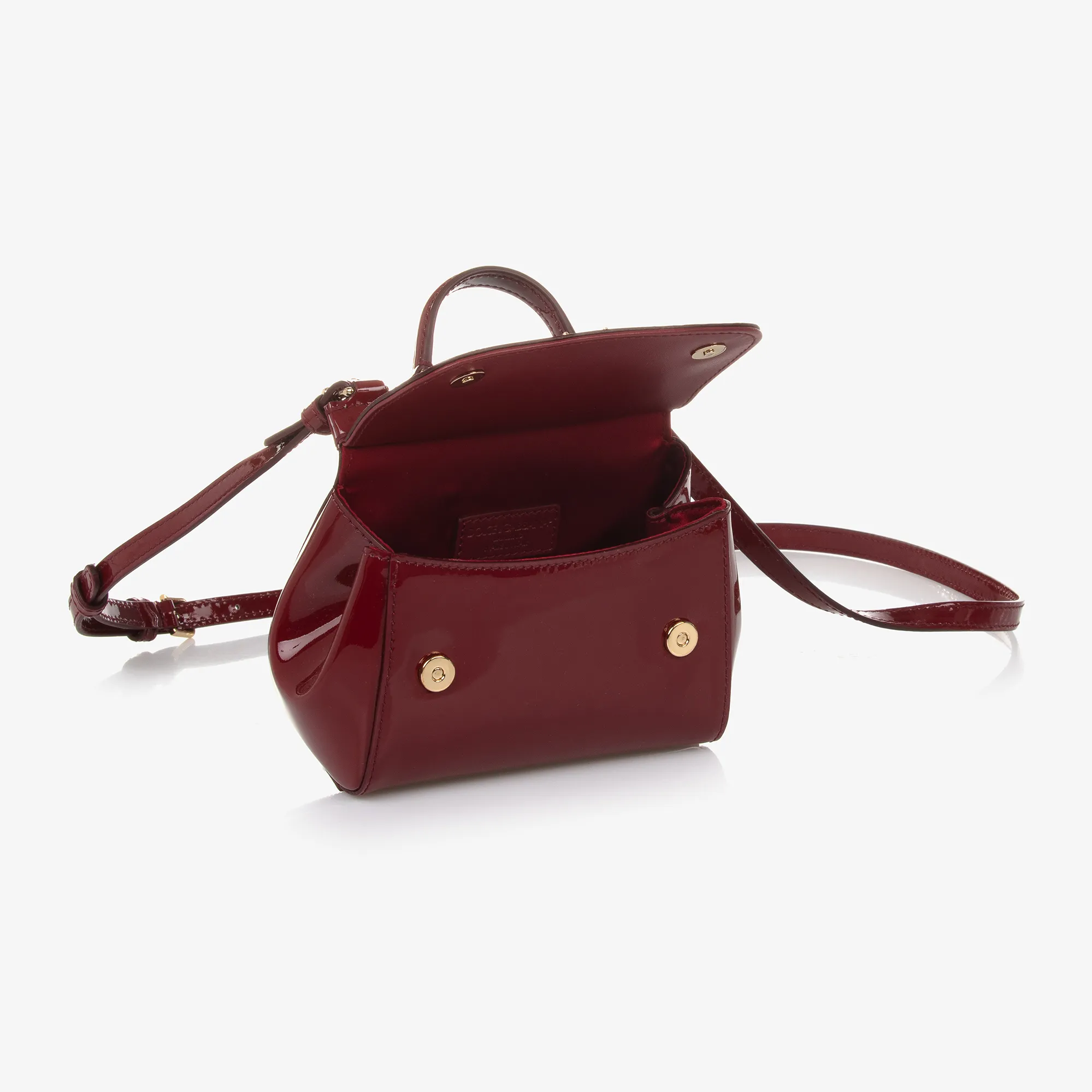 Girls Red Patent Leather Sicily Bag (14cm)