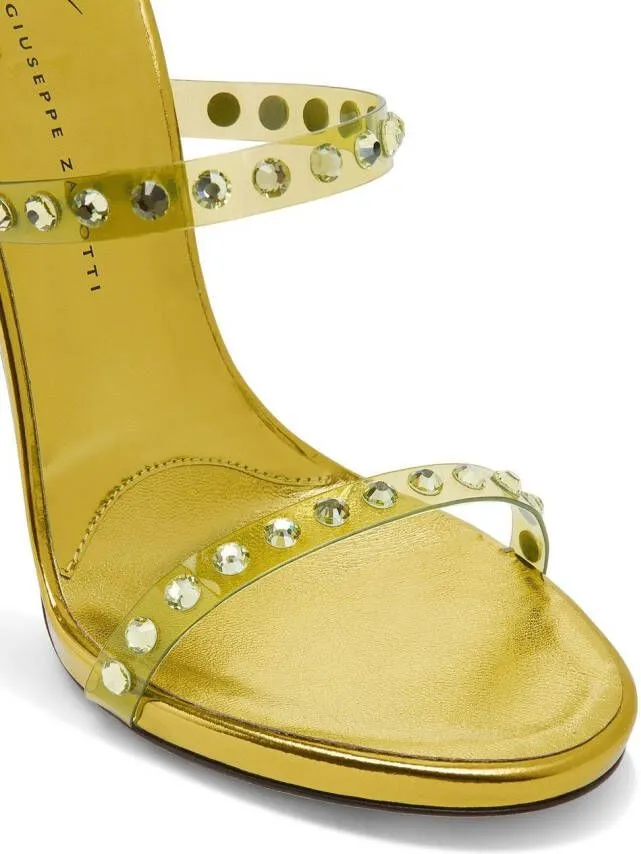 Giuseppe Zanotti gem-detail high-heeled sandals Yellow