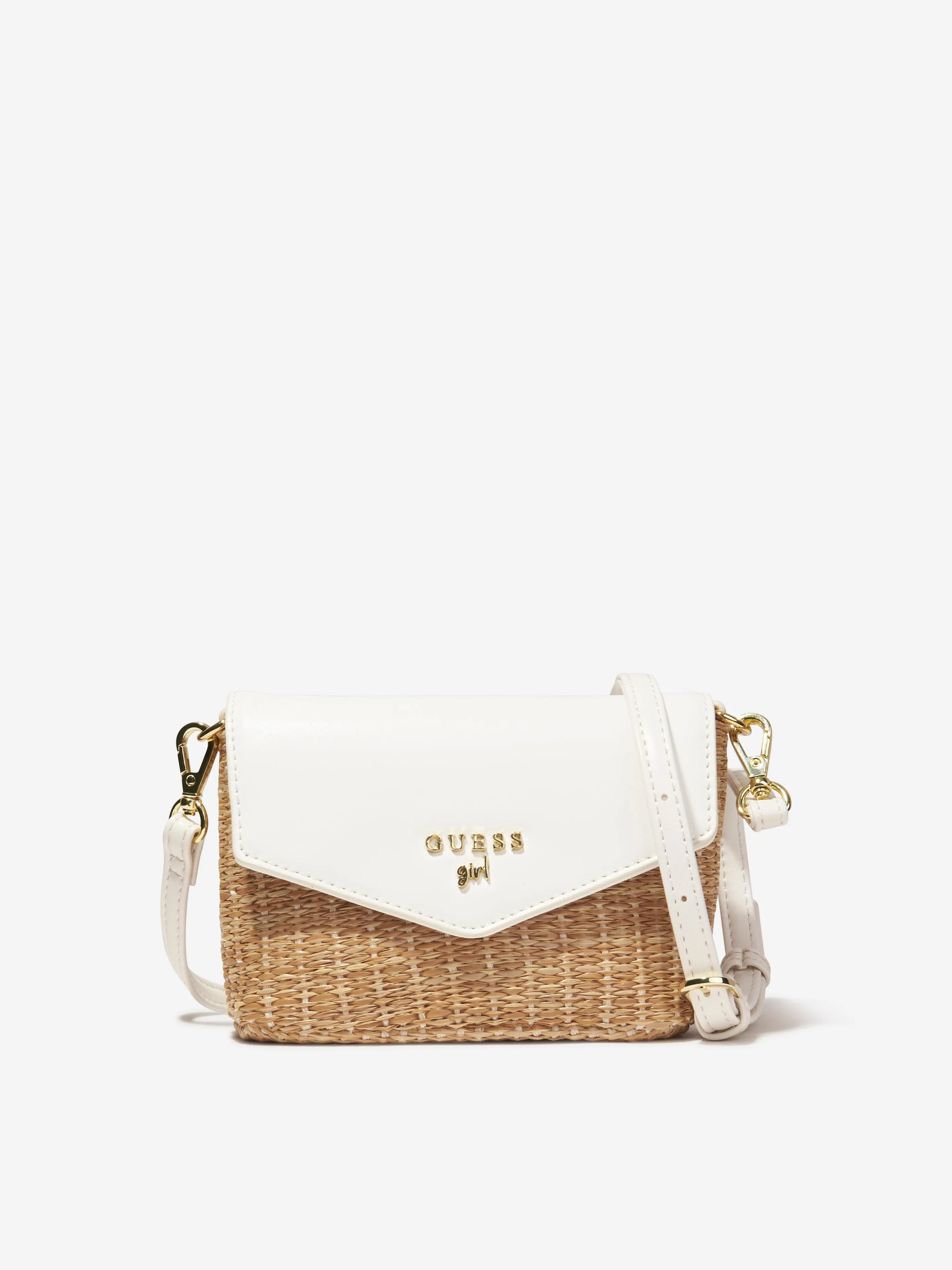 Guess Girls Mini Shoulder Bag in White