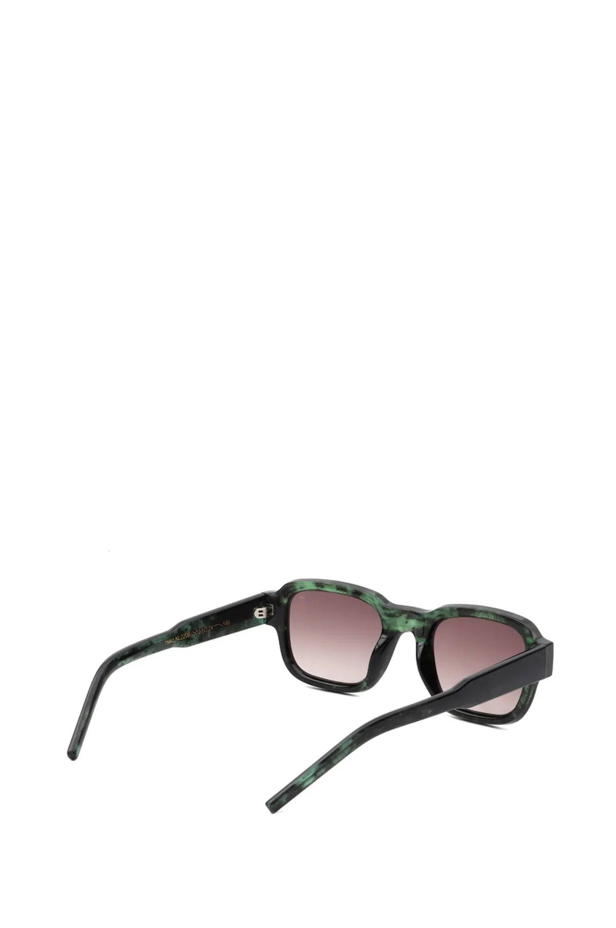 Halo Sunglasses Green Marble Transparent