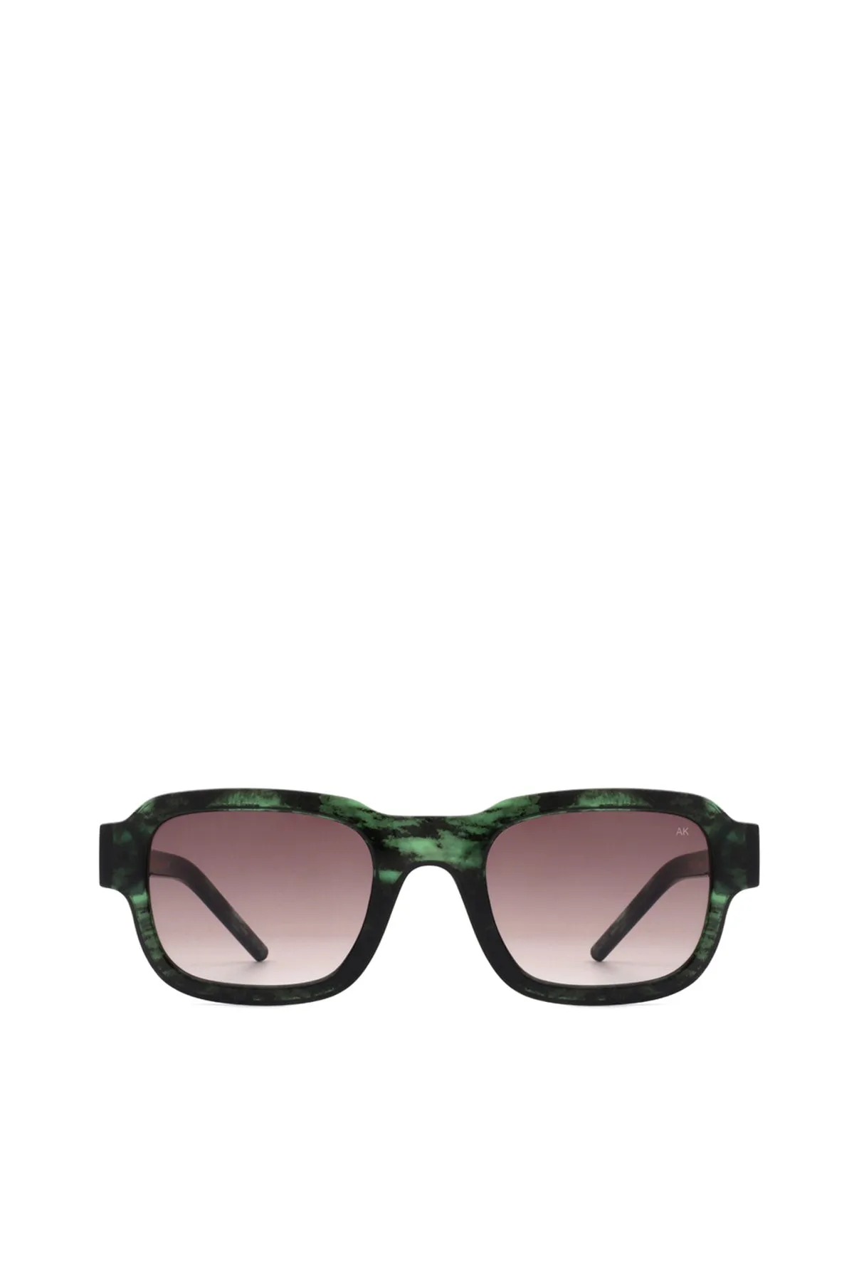 Halo Sunglasses Green Marble Transparent