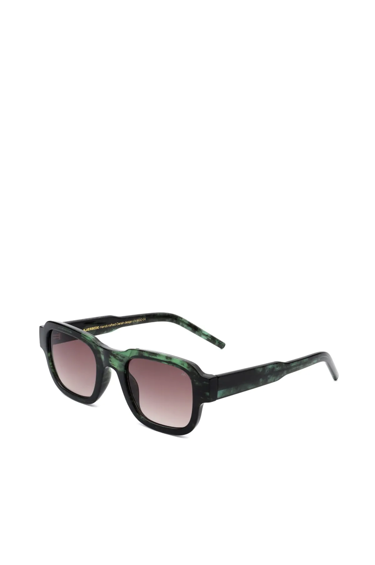 Halo Sunglasses Green Marble Transparent