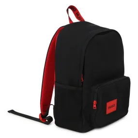 Hugo Backpack Logo Black