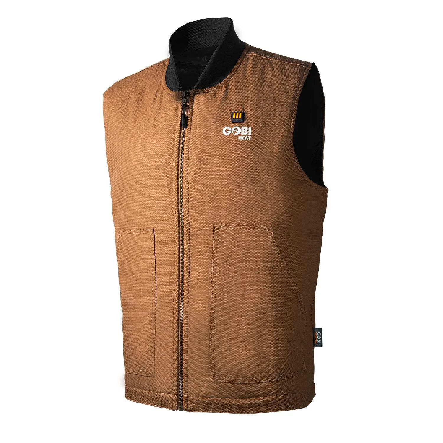 Ibex Mens 5 Zone Heated Workwear Vest, Camel