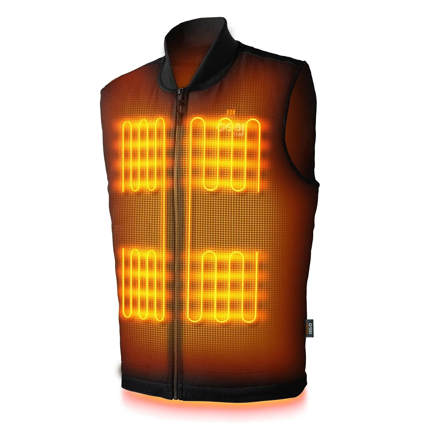 Ibex Mens 5 Zone Heated Workwear Vest, Onyx