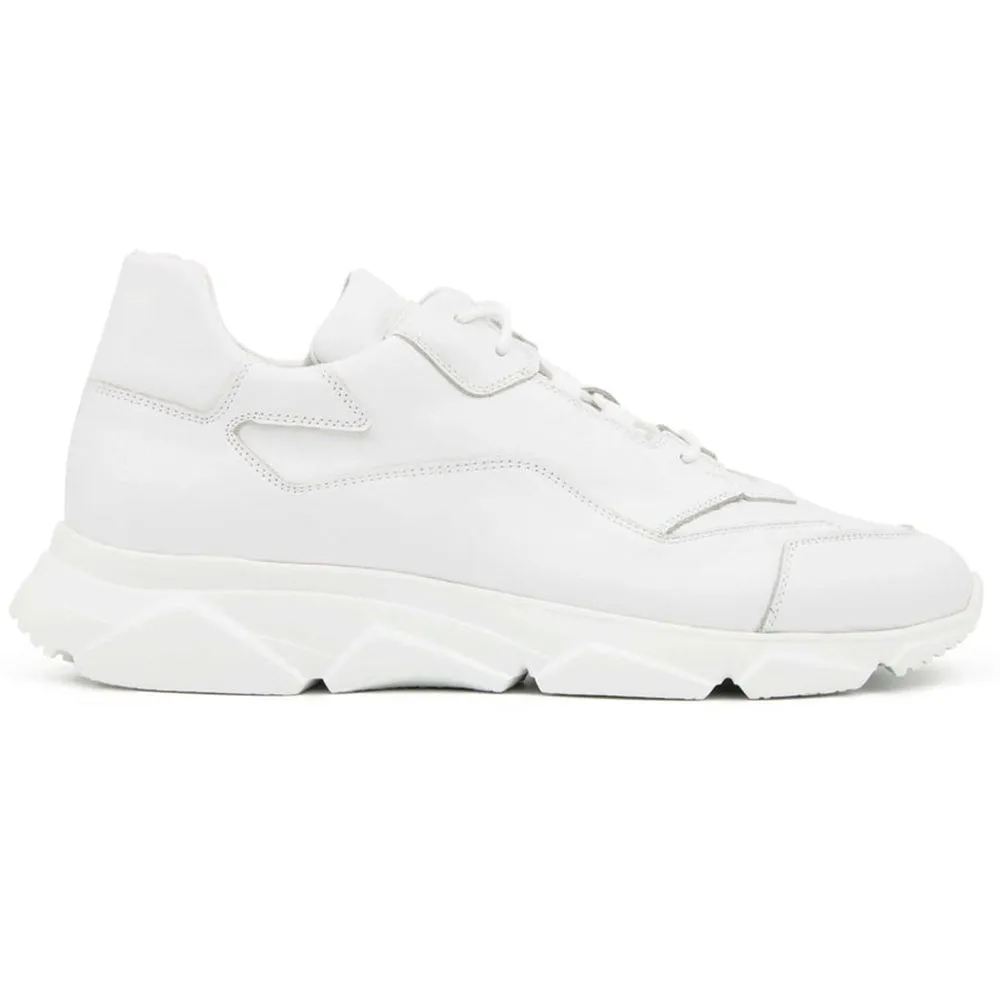 Il Gergo Zero Hi-Top Sneakers Calfskin White