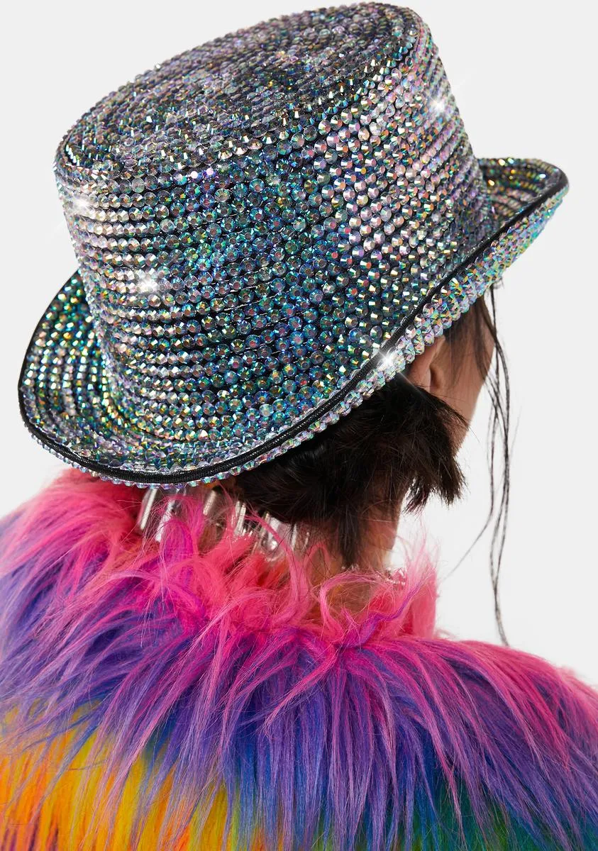 Impossible Dream Rhinestone Top Hat-