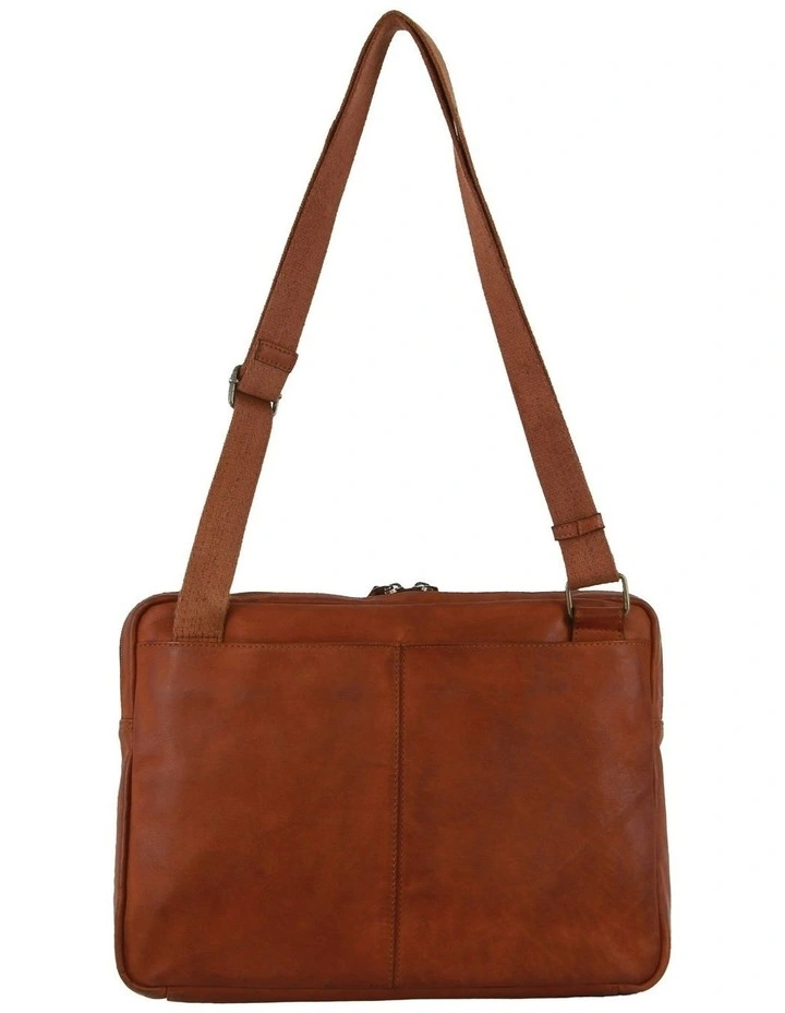 Italian Leather Business Computer Bag in Brown