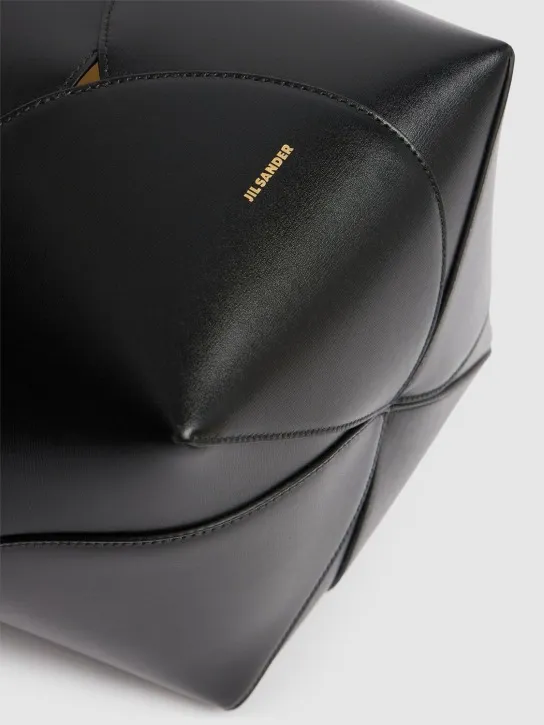 Jil Sander   Medium Ellipse leather bucket bag 