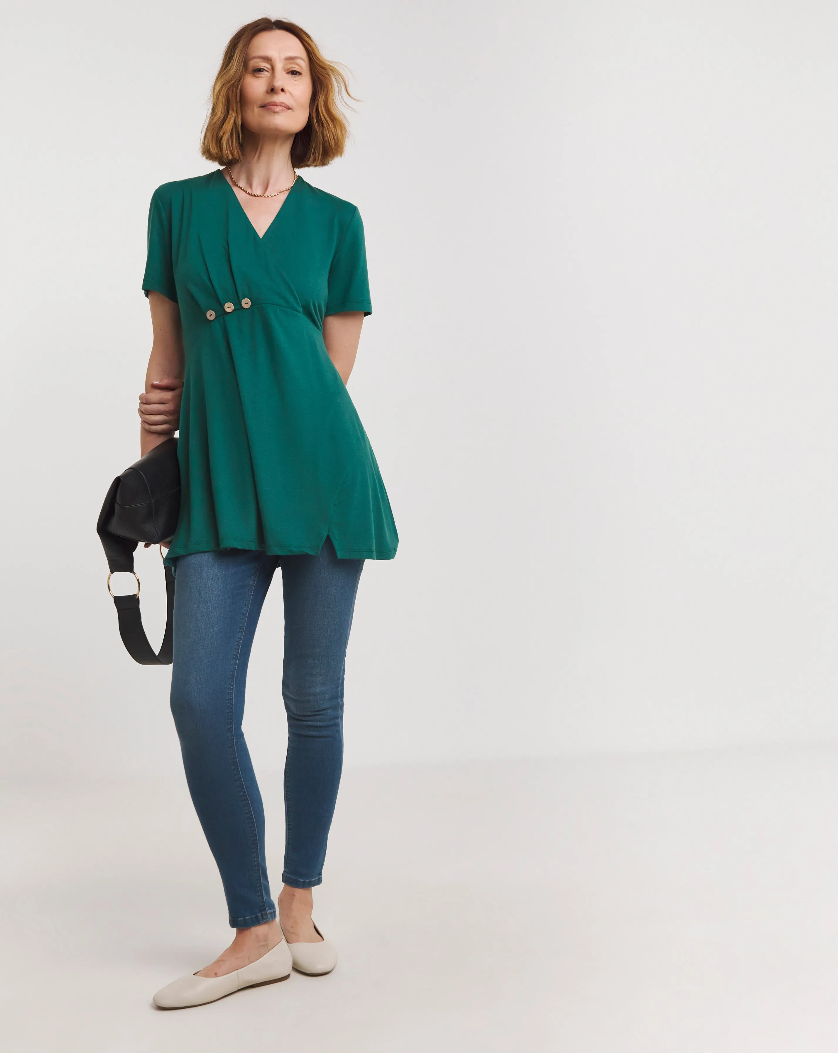 Joe Browns Short Sleeve Button Detail Tunic