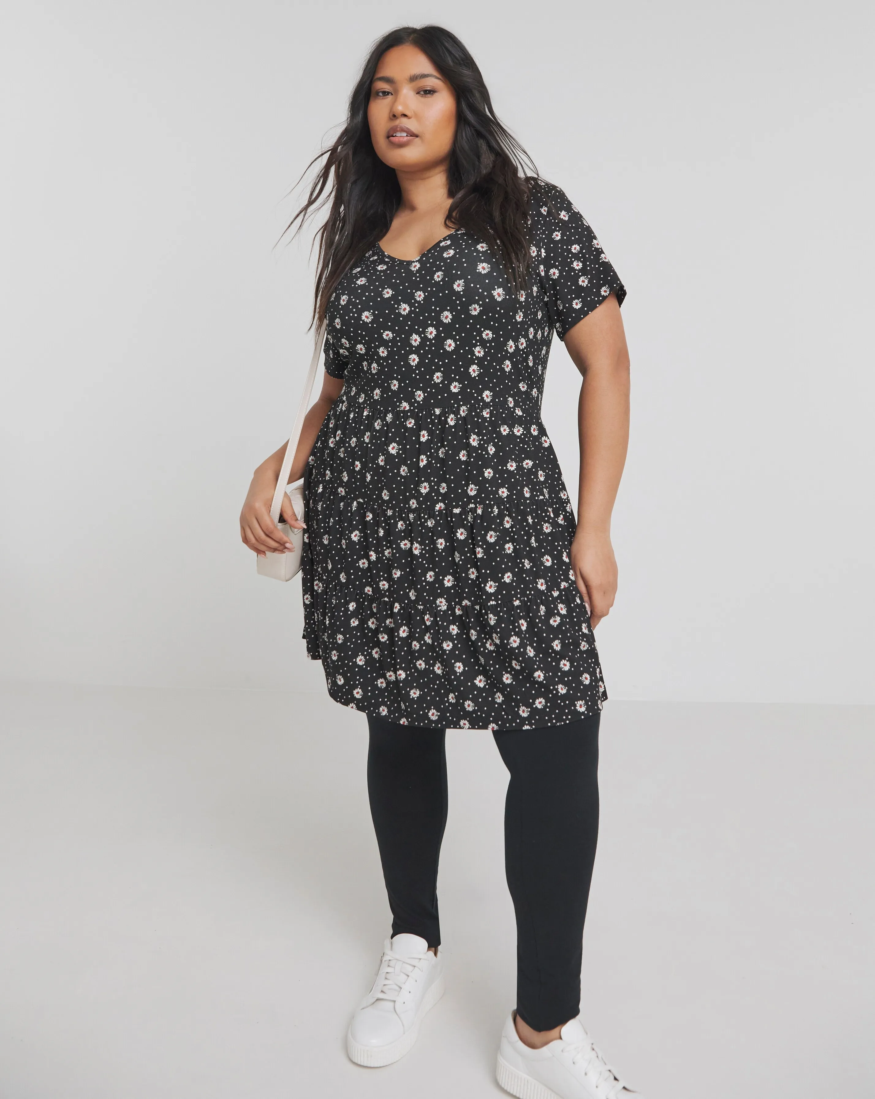 Joe Browns Tiered Polka Dot Jersey Tunic | Simply Be