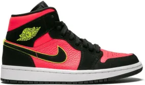 Jordan Air 1 Mid Hot Punch Volt sneakers Black