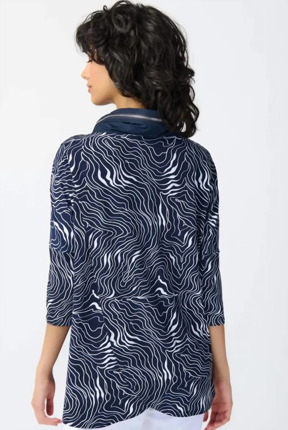 Joseph Ribkoff - Abstract Puff Print Tunic Top