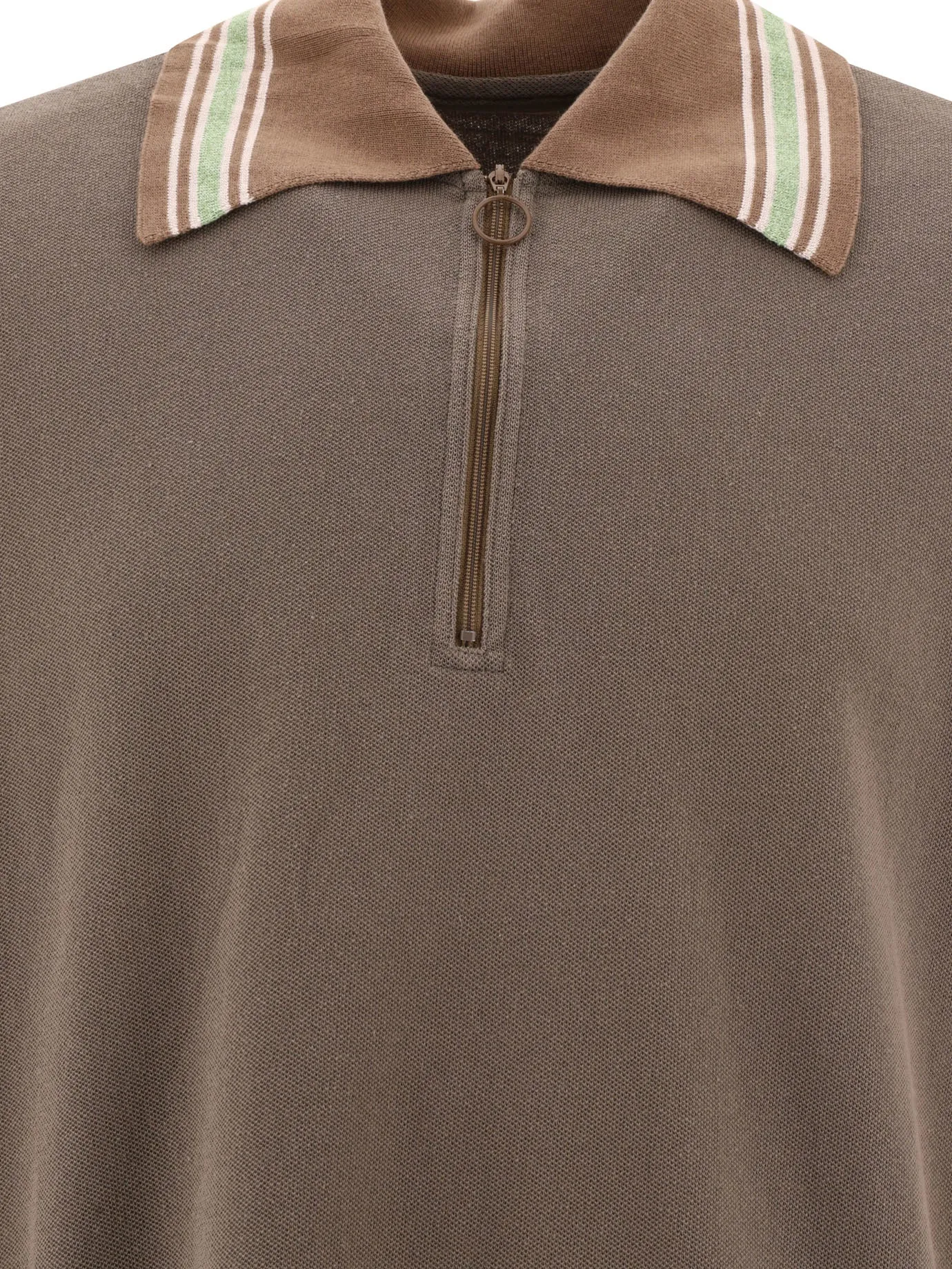 Kapital    Kapital Zip Up Polo Shirt