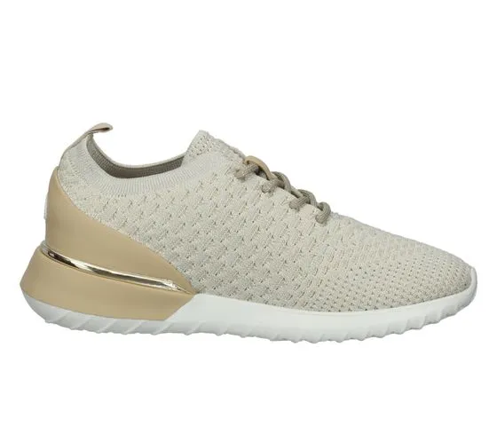 La Strada sneakers per il tempo libero da donna con elementi glitter, sneakers per tutti i giorni 2101381-5422 beige/bianco