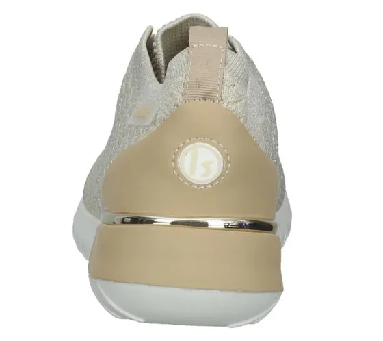 La Strada sneakers per il tempo libero da donna con elementi glitter, sneakers per tutti i giorni 2101381-5422 beige/bianco