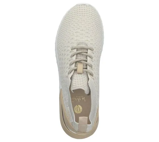 La Strada sneakers per il tempo libero da donna con elementi glitter, sneakers per tutti i giorni 2101381-5422 beige/bianco