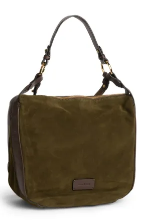 Ladies Gianni Conti Suede Rounded Shoulder Bag