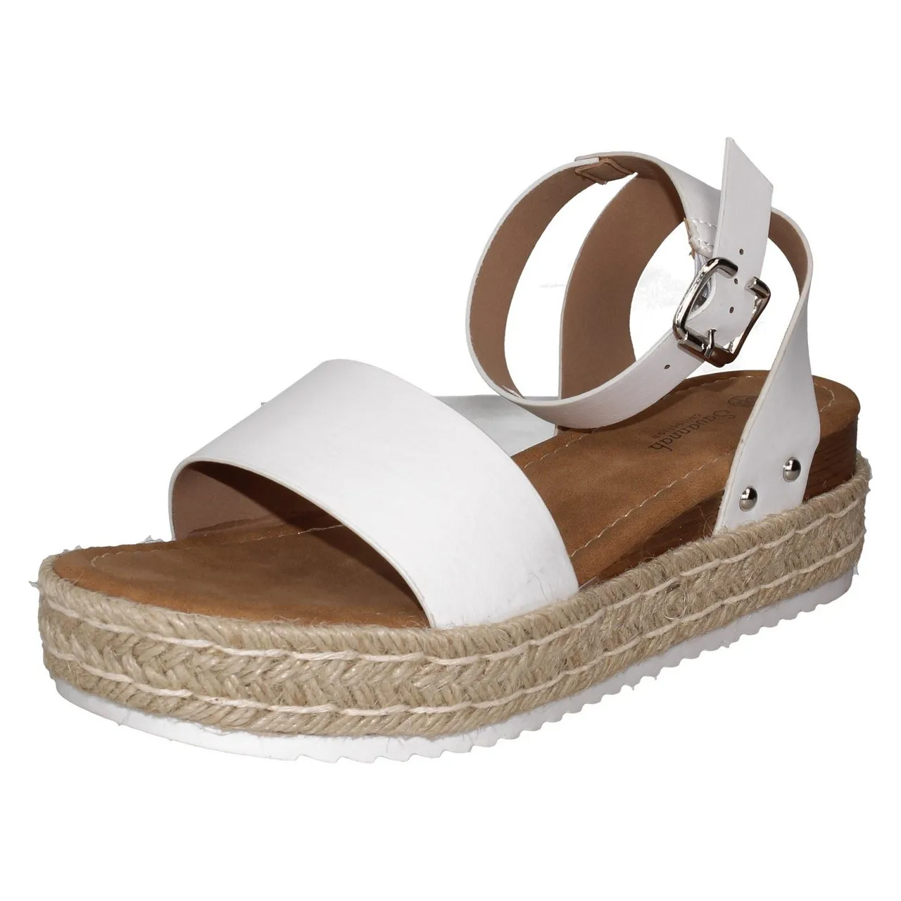 Ladies Savannah Ankle Strap Wide Fit Sandals F1R2042