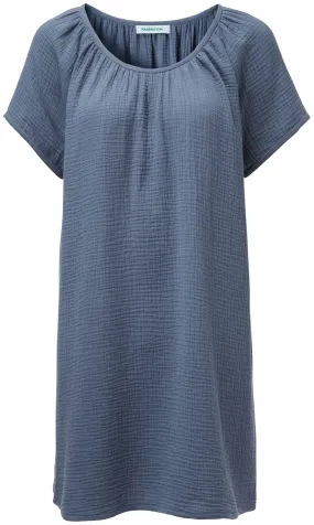 Ladies tunic dress muslin, Denim blue | Manufactum