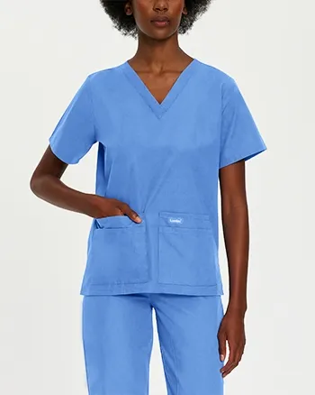 Landau - Essentials Women's V-Neck Scrub Tunic. 8219