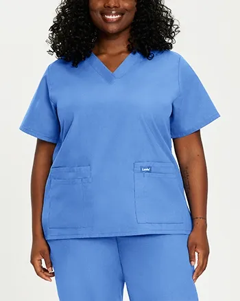 Landau - Essentials Women's V-Neck Scrub Tunic. 8219