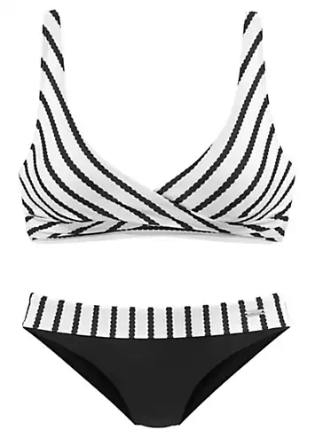 LASCANA Striped Triangle Bikini | Kaleidoscope