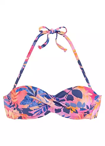 LASCANA Underwired Bandeau Bikini Top | Kaleidoscope