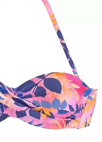 LASCANA Underwired Bandeau Bikini Top | Kaleidoscope