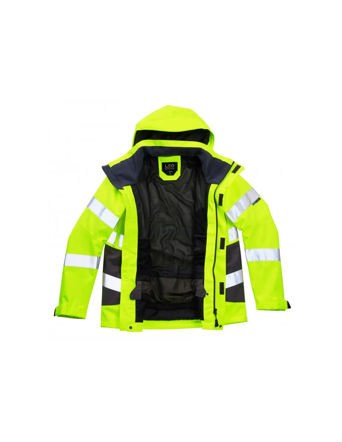 Leo Workwear - J04 Exmoor Class 3 Breathable Jacket - Yellow - 2020ppe Size S