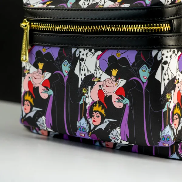 Loungefly x Disney Villains AOP Mini Backpack