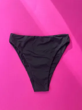 Mah High Waisted Bikini Bottom - Black