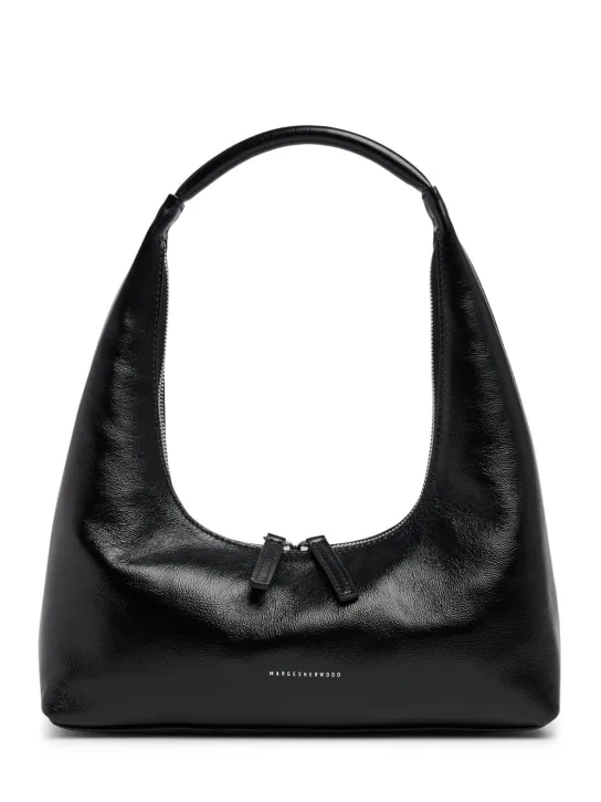 Marge Sherwood   Hobo glossy leather shoulder bag 