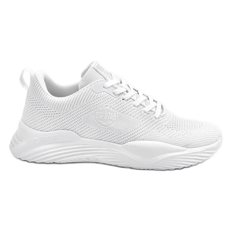 Men's Memory Foam Big Star Sneakers LL174247 White