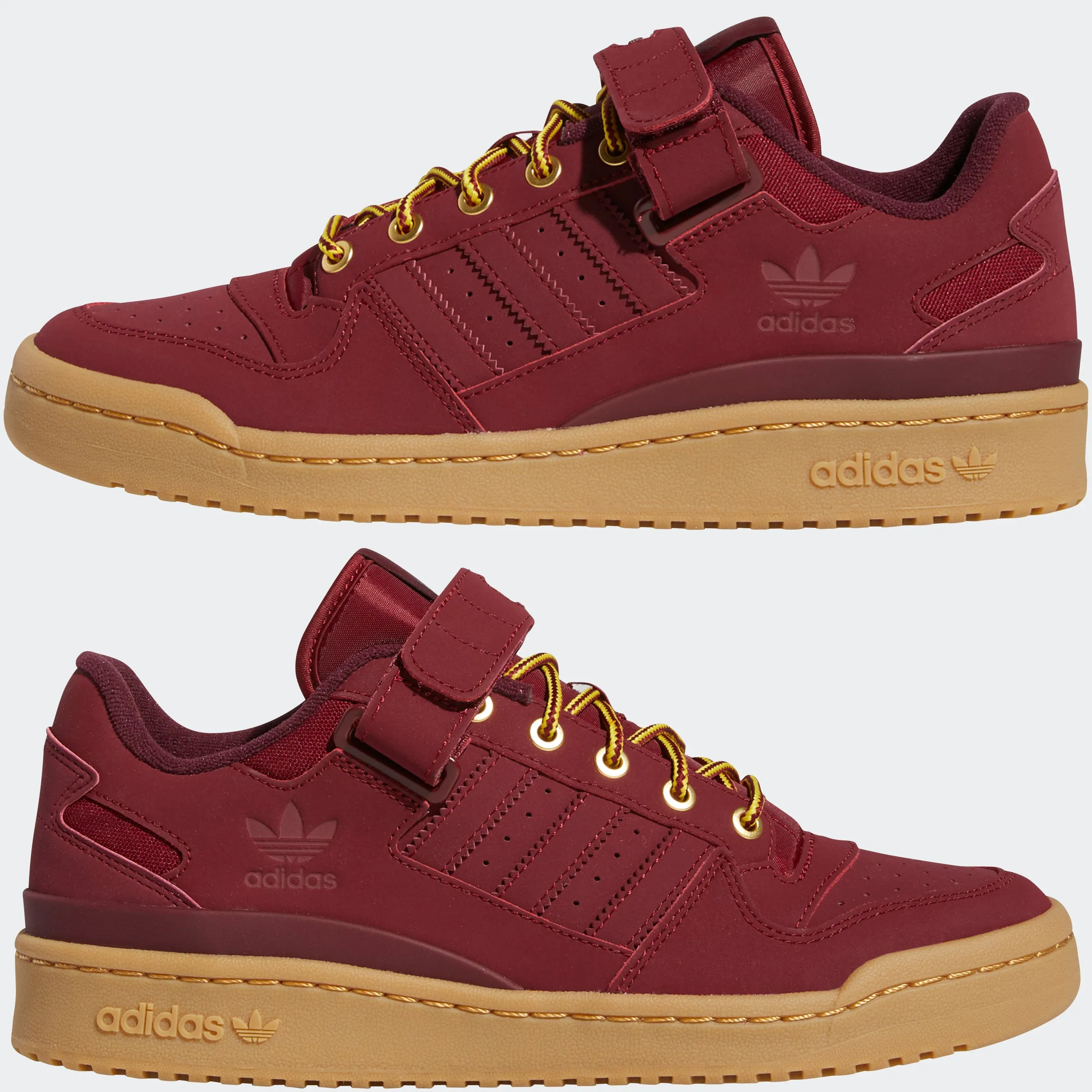 Men's adidas Originals Forum Low Shoes Burgundy