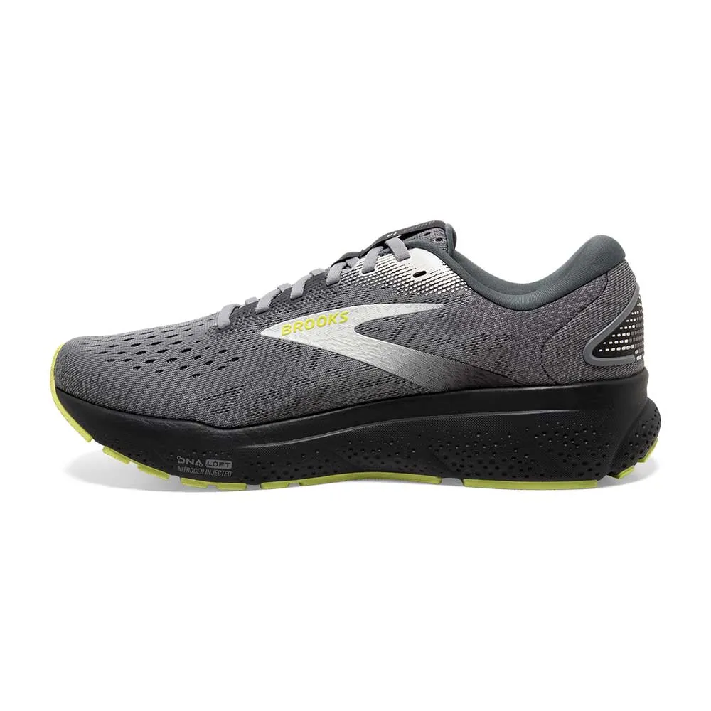 Men's Ghost 16 Running Shoe - Primer/Grey/Lime - Regular (D)