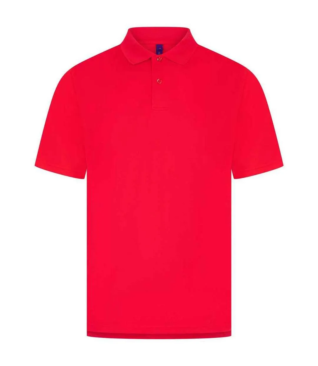 Mens pique polo shirt red Henbury