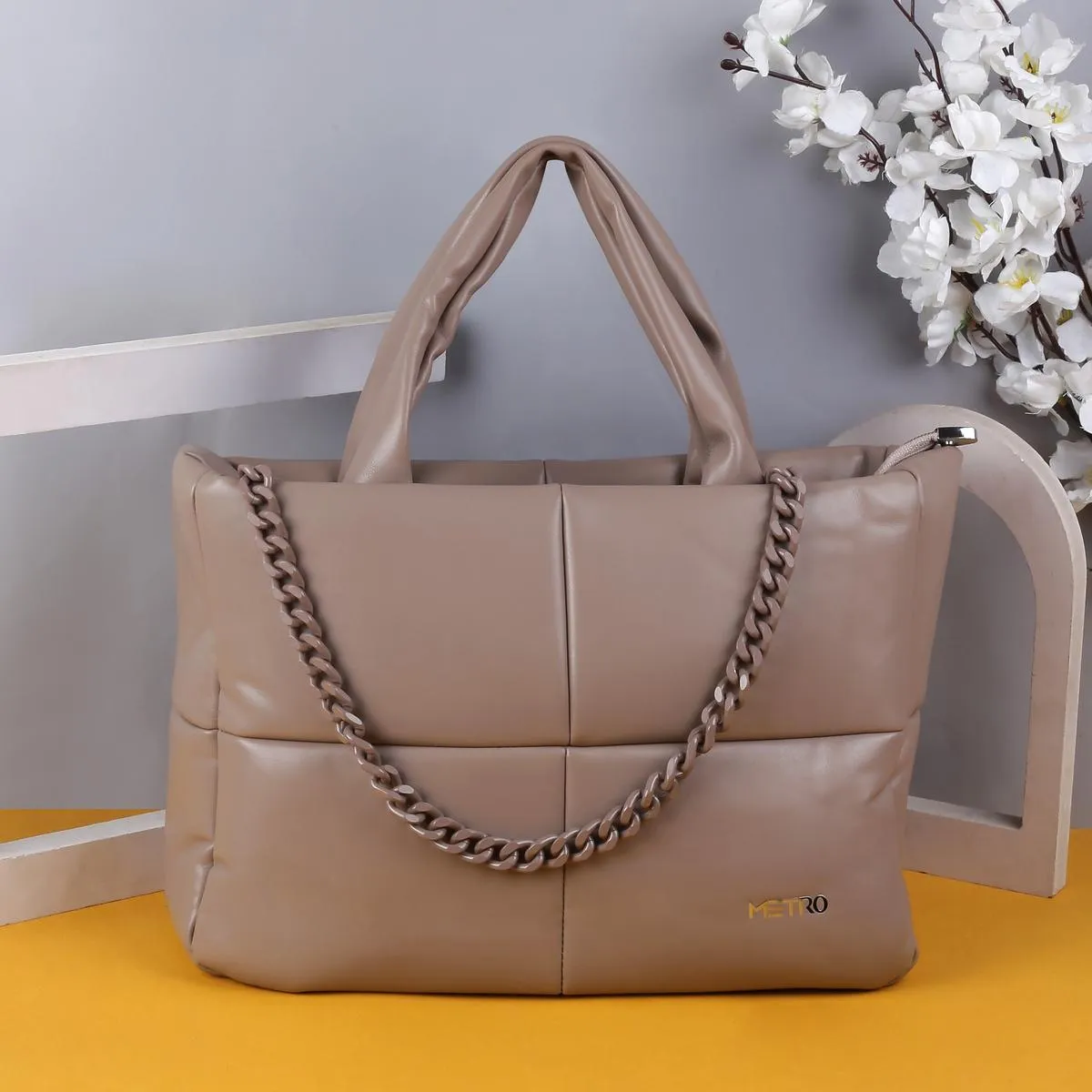 Metro Women Khaki Shoulder Bag