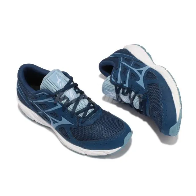 Mizuno Spark 6 Blue Navy White Women Running Sports Shoe...