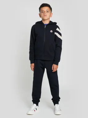 Moncler Enfant Boys Logo Tracksuit in Navy