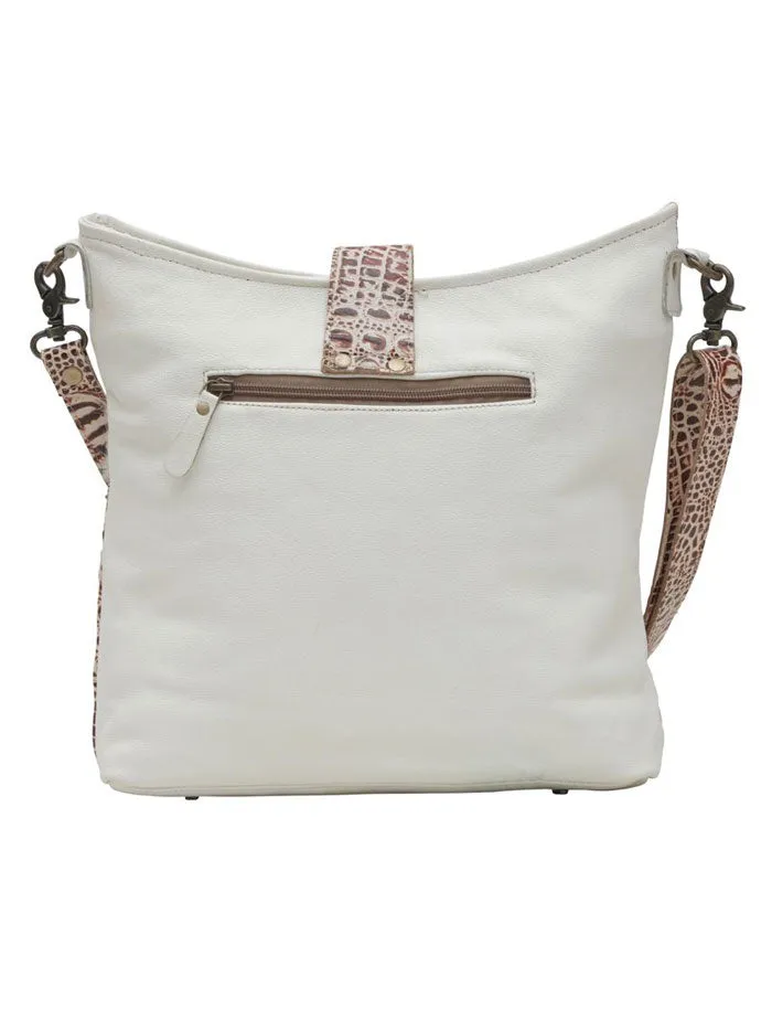 Myra Bag S-6211 Womens Smokey Leather And Hairon Bag Natural