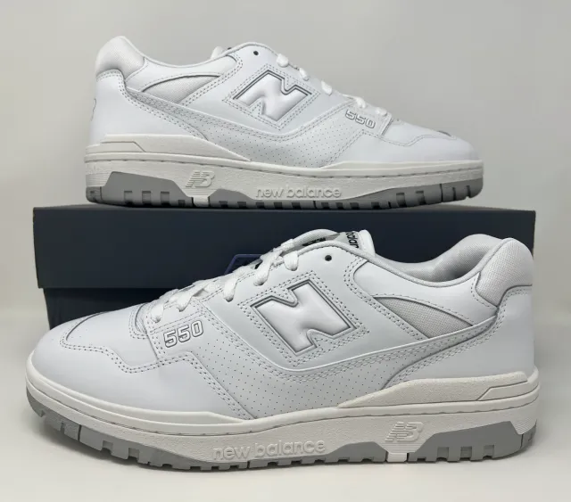 NB New Balance 550 White Gray 2021 Neutral Grey Lifestyl...