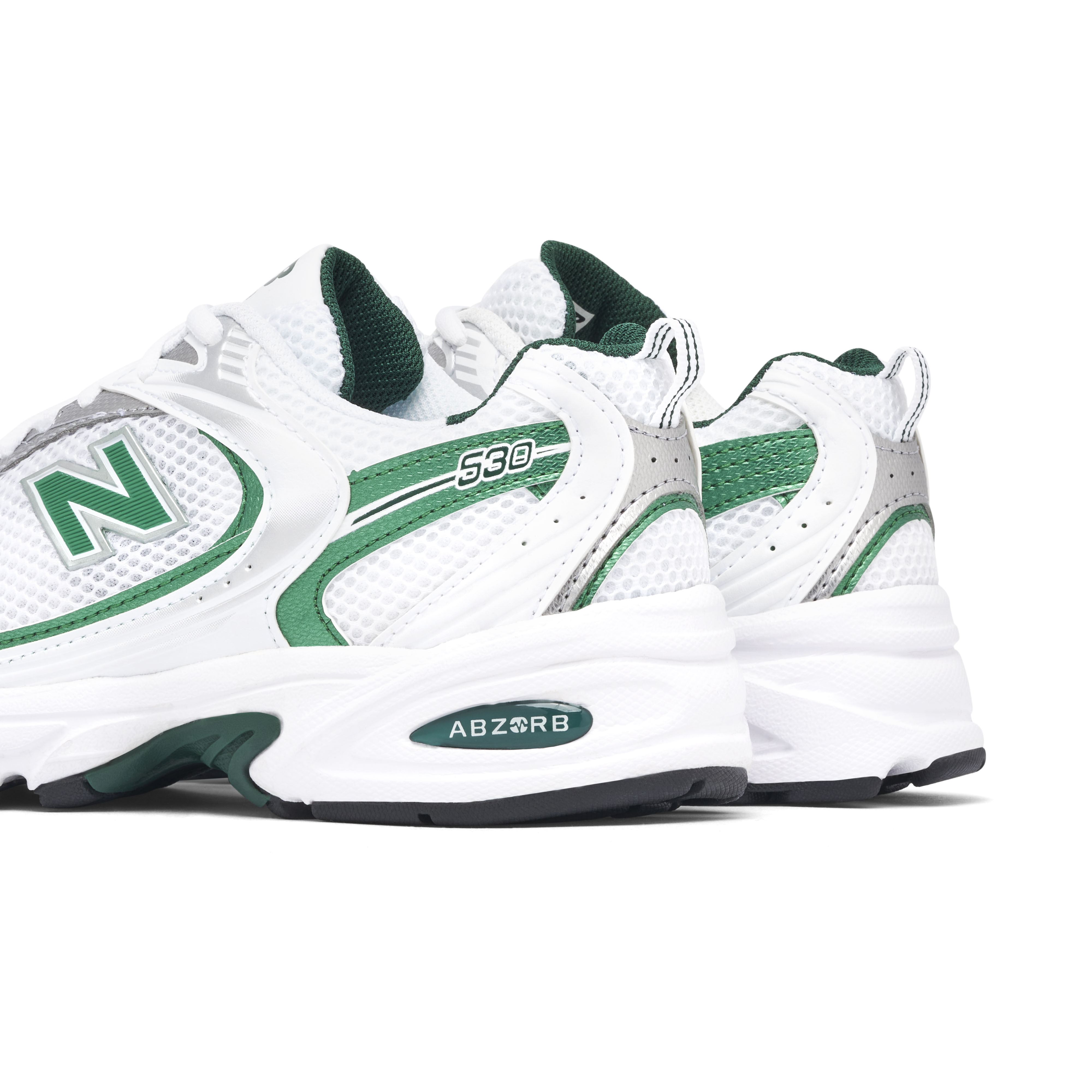 New Balance 530 White Nightwatch Green | MR530ENG | Laced